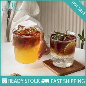 LF Wholesale✨Flash Sale ✨ Coffee Cup Curled Latte Cups Household Glass Drinkware Juice Milk Simple Mug Transparent Water Bottles Glassware Cups Coffeeware