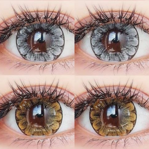PINKINSOFTLENS My Daisy Flower By Pinkin Gray Abu Brown Coklat Blue Biru Pink Merah Muda Softlen Motif Bunga Normal -0.00 Minus -10.00 1 Pasang Lensa Kontak Warna Diameter 14.8mm Lensa Kontak softlen Soft Lens Murah