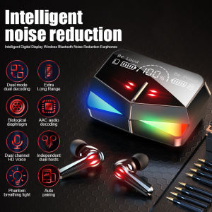 Walteriney TWS M28 Headset Bluetooth Nirkabel Headset LED Smart Display Headset Pengurang Kebisingan