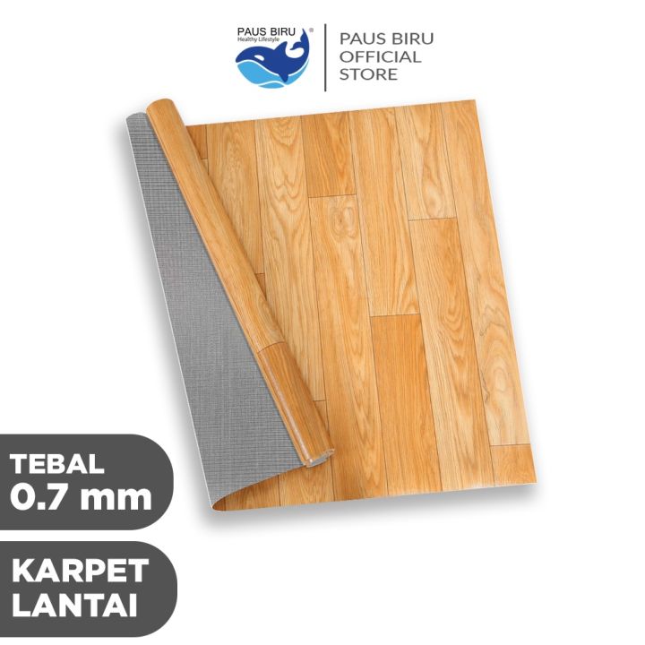Paus Biru - KARPET LANTAI VINYL ROLL TEBAL 0.7 MM DECORASI LANTAI 50CM| METERAN 2 M