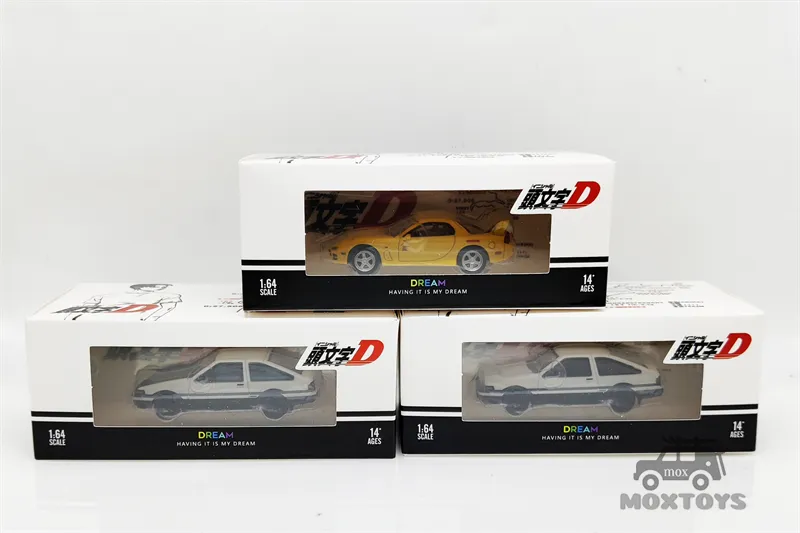 FGSER TimeMicro 1:64 Dream Initial D Toyota AE86 /Mazda RX7