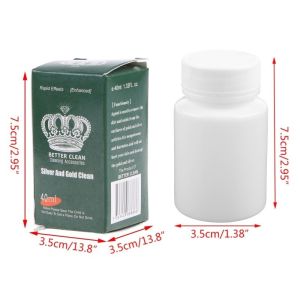 40ML Silver Liquid Cleaner Suit Jewelry Cleaner Silver Washing Set Polishing Cloth Cleaning Silver Cloth for Wiping
