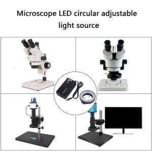 Adjustable LED Microscope Rings Light Offer Consistent White Illumination Suitable for Laboratory Researcher Technicians