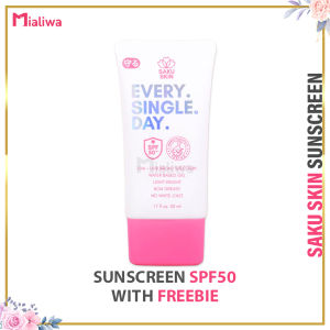 Saku Skin Sunscreen SPF50 Refresh Mist Protect Everyday Perfumed Body Soap Pampaputi Whitening Exfoliating Moisturizing Facial Body Wash Moisturizer Sunblock Skincare Collagen Niacinamide Glycerin Dark Spot Blemishes Hydrating Cream Beauty Glass Skin