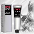 2023 NEW Silver Gray Hair Dye, Silver Gray Natural Hair Dye Cream, Lushadows Silver Hair Dye, Silver Hair Color, Unisex Fashion Dye for All Hair Types (1 PCS). 