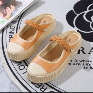Inns fashion style rubber slip on slides shoes 韩版潮流玛丽珍式半拖女鞋