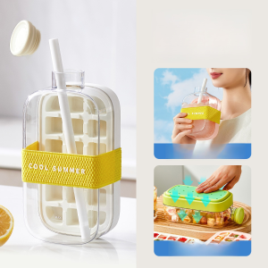 Two-In-One Ice Cube Kettle Ice Ball Maker Kettle Multi-Function Ice Cube Mold Bottle Cold Drinks Quick Freezer Kitchen Bar Accessories