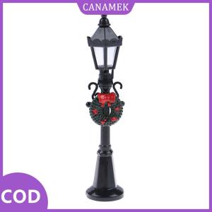 CANAMEK✨ Búp Bê Búp bê đèn đường công viên giáng sinh thu nhỏ 1/12 Nhà búp bê đồ chơi trang trí đèn đường