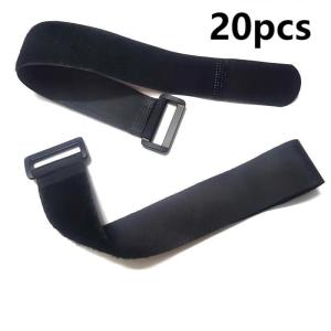 20pcs 30cm Reusable Velcro Cable Tie Strap Fastening Cable With Buckle Multi-Purpose Velcro Cord