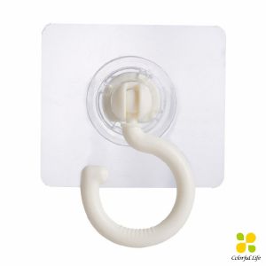 CLM ตะขอแขวนติดผนังด้านบนแบบหมุนได้ ตะขอแขวนเพดานหมุนได้ 360° อเนกประสงค์ Home Storage Hooks