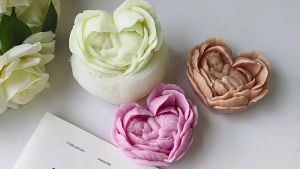 Silicone tim crafting khuôn mẫu nhựa khuôn mẫu nghệ thuật hình hoa khuôn nghệ thuật làm khuôn mẫu cho tay làm