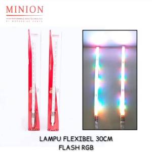 Lampu alis runing running Lampu Kolong RGB / Lampu Kolong Flexsible Panjang 30 Cm Nyala Flash RGB Bisa Motor Dan Mobil Universal - Sudah Termasuk Stiker