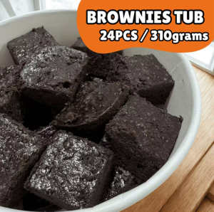 Homemade Classic Plain Chocolate Brownies Less Sugar Less Sweet