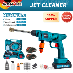 MONAKE Alat Cuci Mobil Mesin semprotan cuci motor Jet Cleaner 21V Cordless Alat Portable Nirkabel