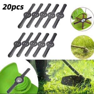 HOHODALINK 20pcs Mata Pisau Plastik Mesin Potong Rumput Baterai Lawn Mower 150mm/Mata Potong Mesin Potong