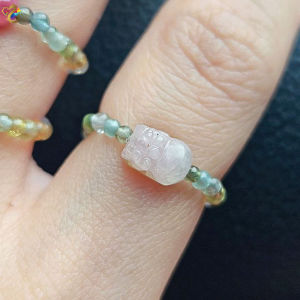 Collection Grade Colorful Tourmaline Pixiu Beaded Rings (3 Types to Choose)