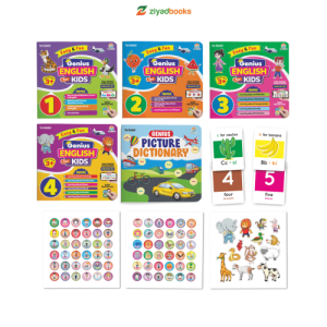 ISI 5 BUKU Genius English for Kids Ziyad books Buku Belajar Bahasa Inggris Anak TK SD