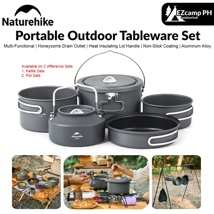 Naturehike%20Portable%20Outdoor%20Tableware%20Set%204%20in%201%20Aluminum%20Alloy%20Pot%20Storage%20Ultralight%20Glamping%20Tableware%20Cookware%20Set%20Travel%20Camping%20Hiking%20Picnic%20Cooking%20Pot%20Kettle%20Sets%20Heavy%20Duty%20Original%20Nature%20Hike%20-%20Image%202