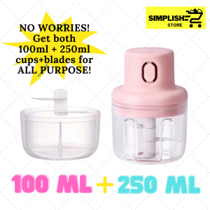 Mini Wireless Mincer Chopper Mince Garlic Meat Food Pumpkin Puree Baby Foods USB Rechargeable Easy Wash