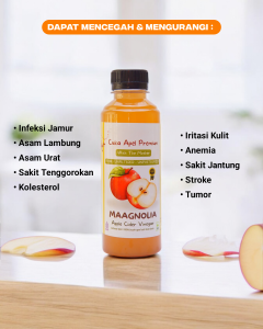 Maagnolia Cuka Apel Original 500ml - Atasi Masalah Pencernaan dengan Alami