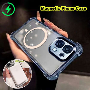 เคส OPPO A6 Pro A6X A5 A5X โปร A5i A3X A3 A38 A18 A60เคสโทรศัพท์แววที่ชัดเจนแม่เหล็กแฟชั่นสุดหรูสวยงามเคสกันกระแทก