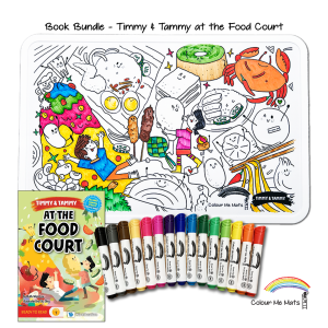 Book Bundle - T&T At The Food Court (Colouring Mat & Book)