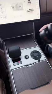 K32 Intelligent Screen-Display Magnetic Adhesive Stand - Vacuum Adsorption Wireless Charging Car Phone Stand - Foldable Rotating Stand