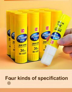 High Viscosity Solid Glue Stick - Non-Toxic Clear Multiple Sizes (9g/15g/21g/36g) - Perfect for School & Office Projects
