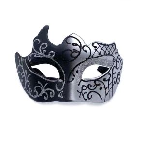 Retro Painted Half Face Masquerade Mask for Women and Men Venice Mask Halloween Costume Accessories Cosplay Party Props