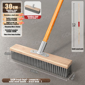 Stainless Steel Scrub Brush Removes Oil Stains Moss Dirt For Factory Floor Walkway