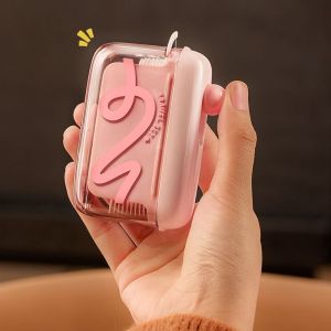 NBANLIKE Nhấn vào Hộp chỉ nha khoa tự động Chống bụi Sáng tạo Hộp đựng que đánh răng mini Tiện lợi Có thể tái sử dụng Hộp đựng tăm xỉa răng Dụng cụ vệ sinh răng miệng