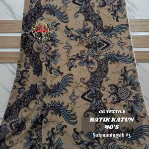 [0.5 METER] [MOTIF BARU] Kain Batik Katun 40s [Batik Pria Batik Wanita Batik Couple Keluarga] Lebar 1.15 Meter