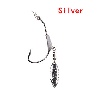 1Pcs Fishing Hooks 3.9g 5.6g 7.8g Crank Hooks Underspin Swimbait Hooks with Twistlock Weighted Spinner Blade Hook for Soft Fishing Lures