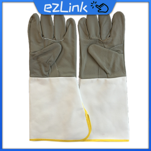 1Pair Tig Mig Welding Gloves Heat Resistant Leather Work Gloves Welders Safety Working Gloves