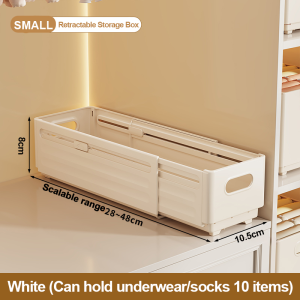KIDSCOMPANY Retractable Storage Box Arbitrary Expansion Space Extension Applicable 99% Wardrobe M/L/XL 28-48cm