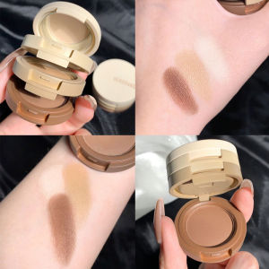 Eye Shadow 3 Color Mutiara Matte Fine Flash Eyeshadow Palette Nude Earth Color Korean Makeup-🌹Tamia