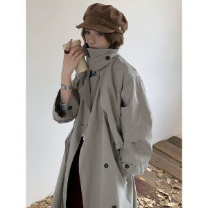 2026 Early Fall Women High‑Grade Relaxed Lazy Style Trench Coat Loose Windbreaker Outer Jacket