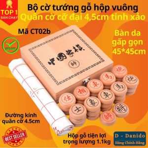 Bộ Cờ Tướng Cao Cấp CT02 Bằng Gỗ Sồi Tự Nhiên 45x45cm - Đồ Chơi Gỗ Phát Triển Trí Tuệ Cho Trẻ Em Người Lớn D Danido