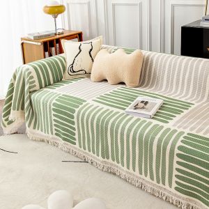 Khăn Bọc ghế sofa Bắc Âu chăn sofa che Khăn bọc hoàn toàn cho bốn mùa phổ đệm sofa