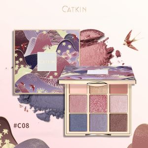 CATKIN Eyeshadow Palette Makeup Matte Shimmer 9 Colors Highly Pigmented Creamy Texture Natural Bronze Neutral2026