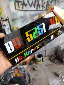 PLAT NOMOR ACRILIK CUSTOM 2 PCS