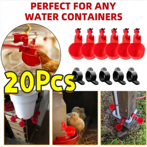 20pcs Chicken Cup Waterer Water Cups Automatic Waterer Cup Chicken Cup Waterer Chicken Feeder Poultry