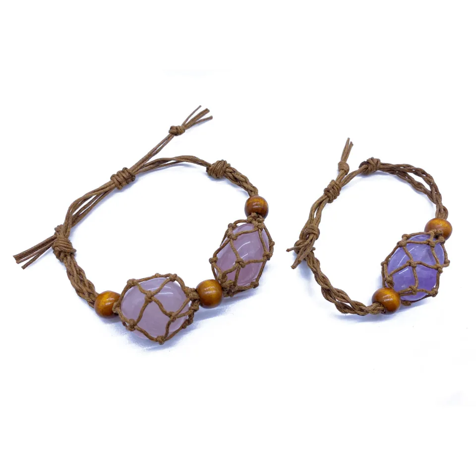 Empty Cord Bracelet Holder Adjustable Jewelry Making Crystal