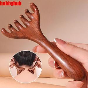 WININ Sáu móng Lược mát xa kinh tuyến đầu Chống tĩnh điện Răng rộng Dụng cụ gãi lưng Bền Cầm tay Lược có tay cầm dài Để thúc đẩy lưu thông máu