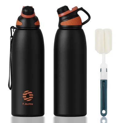 FJbottle Tumbler Tahan Sejuk 600/800/1000/1500ml Water Bottle Temperature Retention Leakproof