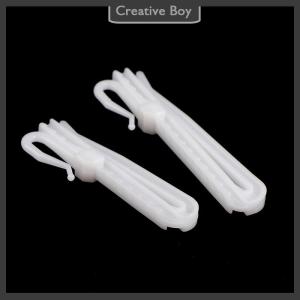 [Creative] 10Pcs Curtain Hanging Hooks Ring Window White Plastic Curtain Hook For Home Office Curtain Accessories 7cm 8.5cm