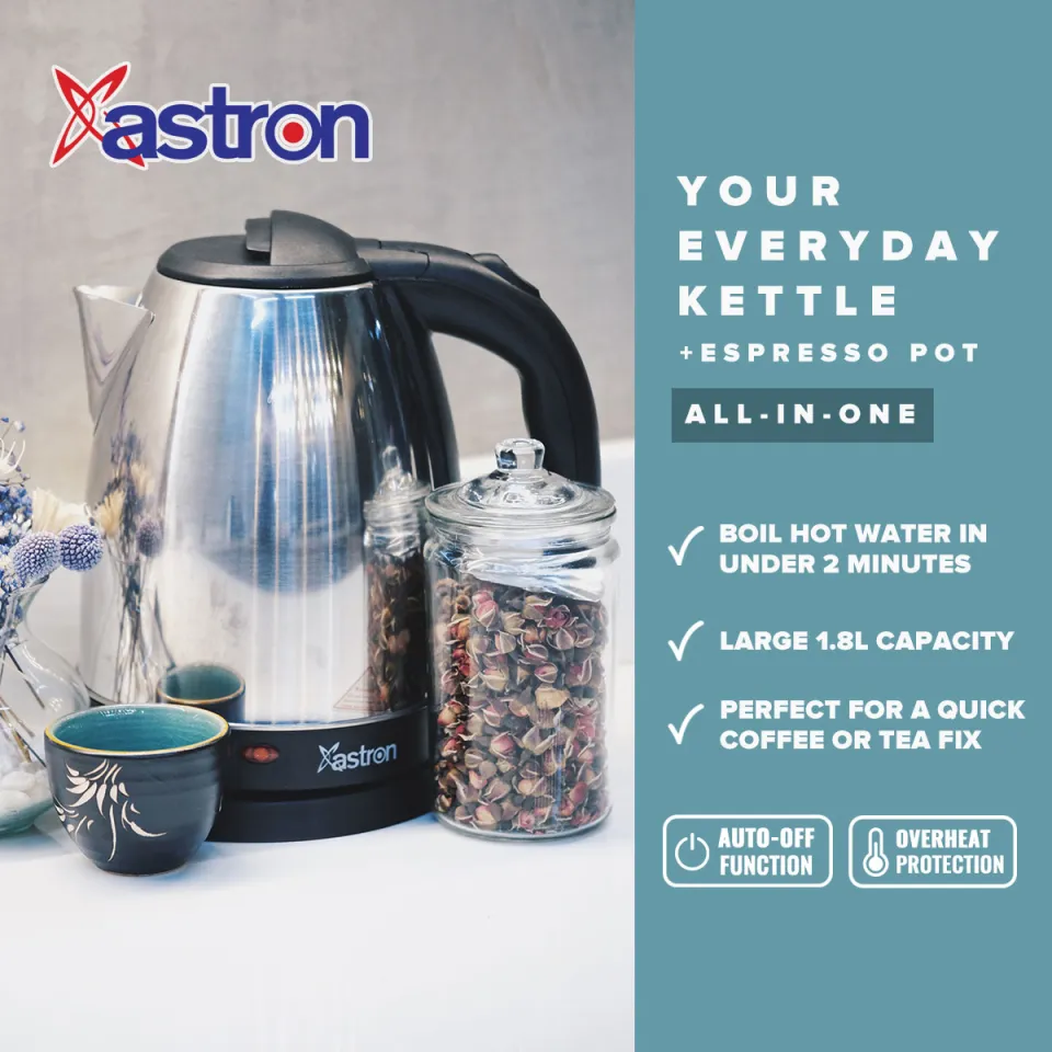 Astron by Winland Electric Kettle Espresso Pot Water Heater
