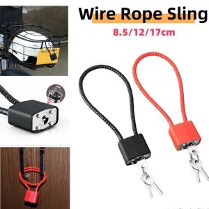 Extended Shackle Steel Cable Padlock Anti Theft Wire Rope Lock for Cabinets Cupboards File Cabinets
