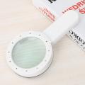 30X Lighted Magnifying Glass Handheld Illuminated Lighted Magnifier Portable Double Glass Lens Magnifier 12 LED Light for Reading Book/Newspaper/Map. 