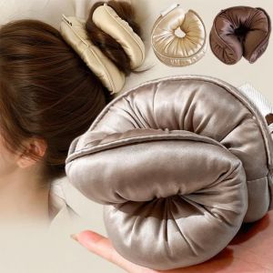 Sponge Sleep Elastic Ponytail Holder Hair Scrunchies for Women Hair Accessories Girls Soft Solid Satin Filled Cotton Big Bands h260702